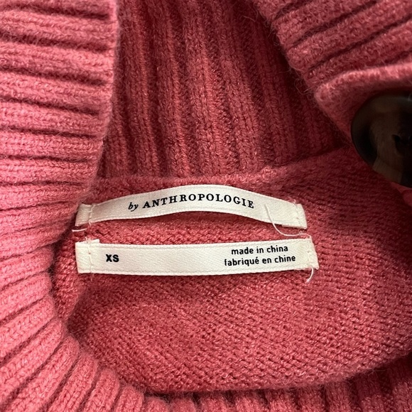 Anthropologie Margarita Mock Neck Tunic - Coral - Picture 9 of 10